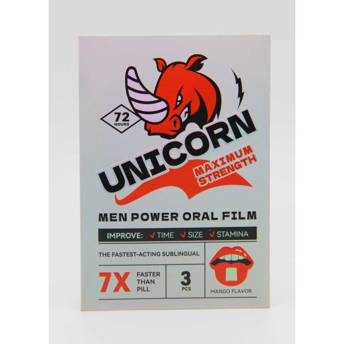 Unicorn Strip 7X Mango Flavor Male Sexual Enhancement 3000mg