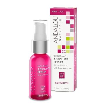 1000 Roses Absolute Serum 1 fl oz Sensitive Andalou Naturals both