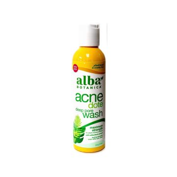 Acnedote Maximum Strength Deep Pore Wash 6 Oz Alba Botanica