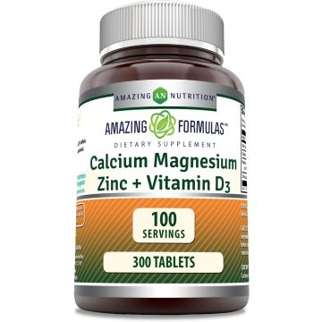 Calcium Magnesium Zinc Vitamin D3 300 Tablets 