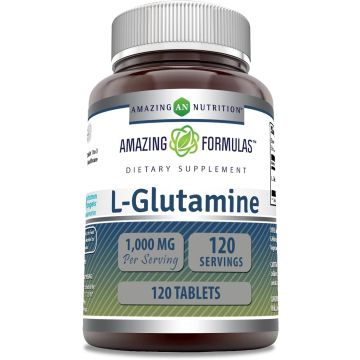 L Glutamine 1000mg 120 Tablets Workout Recovery Amazing Formulas