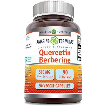 Quercetin Berberine 500mg 90 Caps Immune Support Amazing Formulas