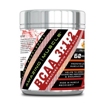 Amazing Muscle BCAA Fruit Punch Supplement