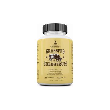 Ancestral Supplements grass fed colostrum 180 capsules bottle