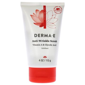 Anti Wrinkle Scrub Glycolic Acid Vitamin A 4 Oz Vegan Derma E