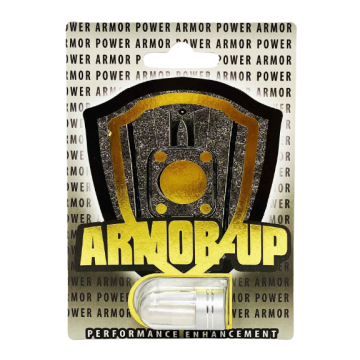 Armor Up 20000 male enhancement capsule front label