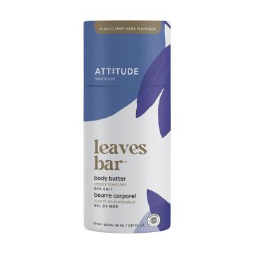 Attitude Leaves Bar Sea Salt Body Butter Nourishing Vegan