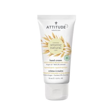 Attitude Oatmeal Hypoallergenic Vegan Hand Cream 2.5 Oz Argan Oil