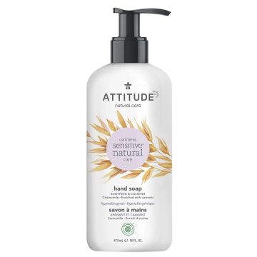 Attitude Sensitive Skin Hypoallergenic Vegan Hand Soap 16 Oz Chamomile