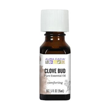 Aura Cacia Clove Bud Essential Oil bottle