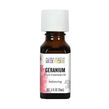 Aura Cacia Geranium Essential Oil bottle