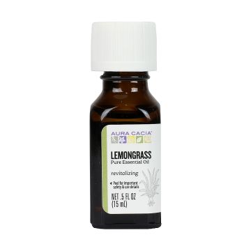 Aura Cacia Lemongrass Essential Oil bottle