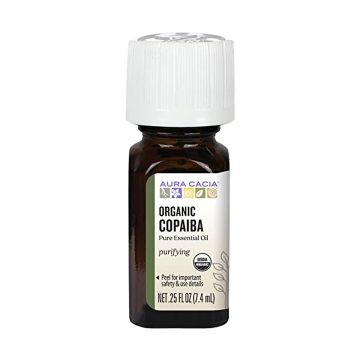 Bottle of organic frankincense essential oil