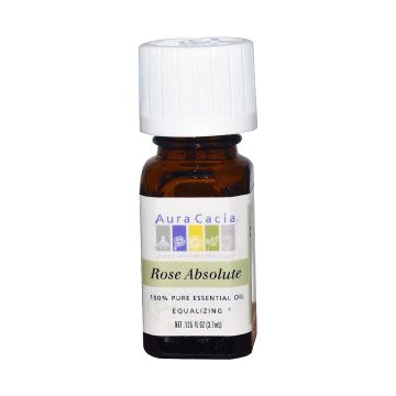 Aura Cacia Rose Absolute Essential Oil bottle