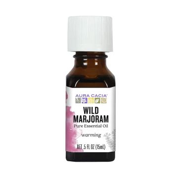 Aura Cacia Wild Marjoram Essential Oil Bottle