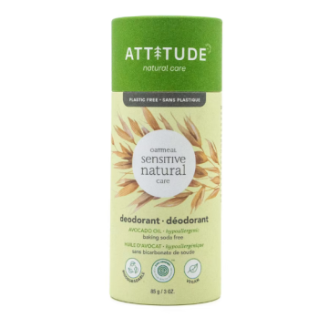 Avocado Oil Baking Soda Free Deodorant 3 oz Hypoallergenic Attitude