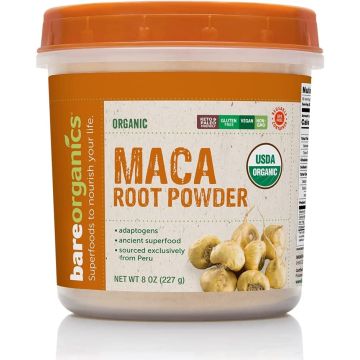 Maca Root Powder 8 Oz Ancient Superfood Adaptogens BareOrganics