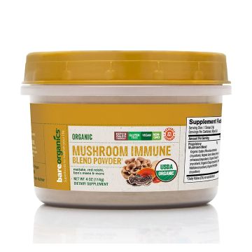 Organic mushroom adaptogen blend powder by BareOrganics