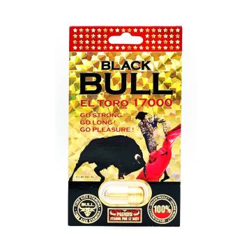Black Bull El Toro 17000 Premier Male Enhancer Gold Pill For 12 Days