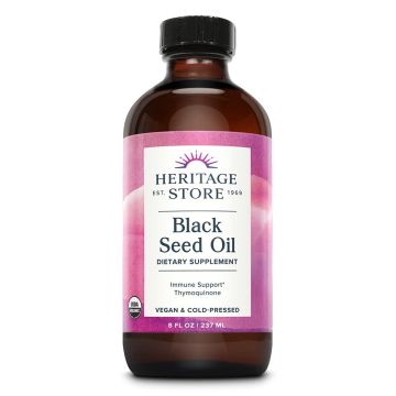 Black Seed Oil Thymoquinone 8 Oz Immune Support Heritage Store