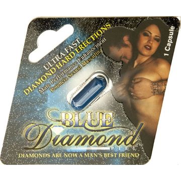 Blue Diamond Ultra Fast Male Performance Enhancement 1 Capsule by Diamond Platinum