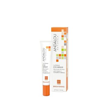 Brightening Luminous Eye Serum 6 fl oz Cruelty Free Andalou Naturals both