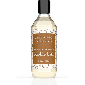 Brown Sugar Vanilla Bubble Bath 10 Oz Gluten Free Vegan Deep Steep