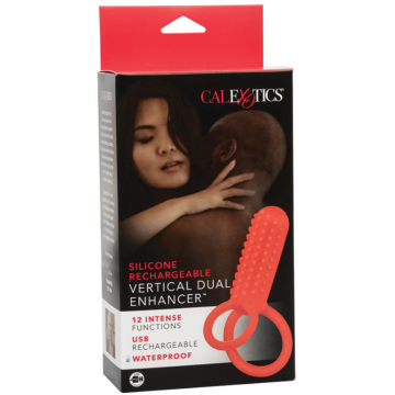 CalExotics Silicone Rechargeable Vertical Dual Enhancer
