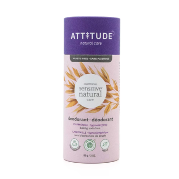 Chamomile Baking Soda Free Deodorant 3 oz Hypoallergenic Attitude