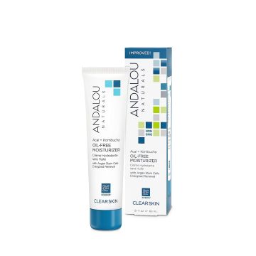 Clear Skin Acai Kombucha Oil-Free Moisturizer 2.1 oz Andalou Naturals both