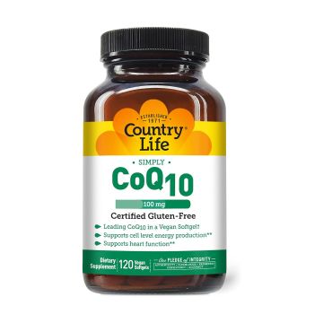 Country Life Simply CoQ10 100mg Front View