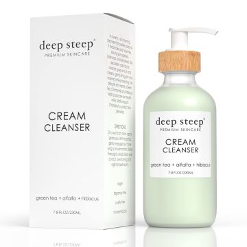 Cream Cleanser Fragrance Free 7.8 Oz Vegan Deep Steep Skin Care front