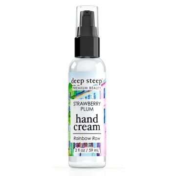 Deep Steep Premium Beauty Strawberry Plum Hand Cream 2 Oz Rainbow Row