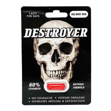 Destroyer 60,000mg male enhancement capsule front package