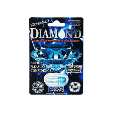 Diamond Platinum Black Extreme Male Sexual Performance Enhancement Pills 2000mg by Diamond Platinum