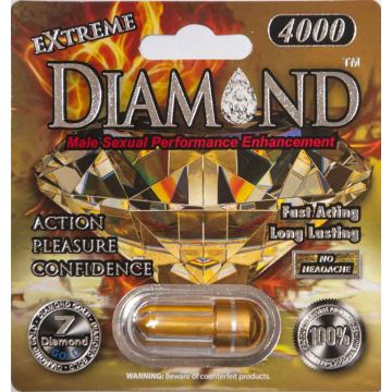 Diamond Gold Extreme 4000 Male Enhancement Supplement by P/K Package Inc