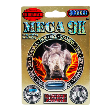 Dr Rhino Mega 9K 800000 Male Sexual Enhancement Black Pill