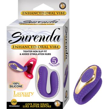 Enhanced Oral Vibe Silicone Purple Surenda