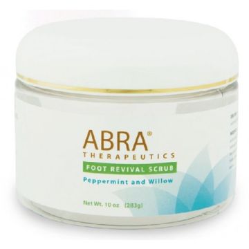 Foot Revival Scrub Peppermint Willow 10 Oz Abra Therapeutics