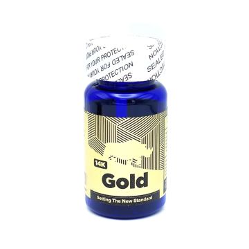 Gold 14K Male Sexual Enhancement 6 Pill Bottle Front