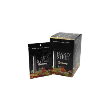 Hard Steel Gummy Male Enhancement Supplement, 24 Pouches, 2 Gummies Each