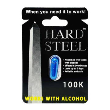 Hard Steel Male Enhancement Libido 100K Pill Works With Alcohol