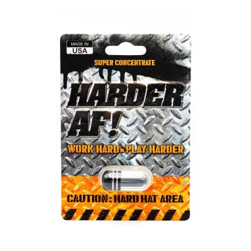 Harder AF Black 3500mg male enhancement capsule Front Label