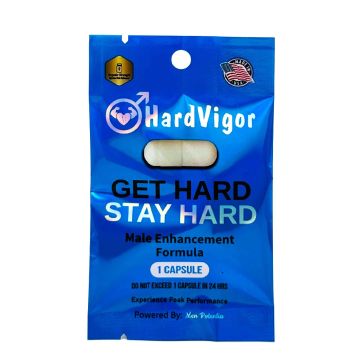 HardVigro Blue male enhancement single pill pack front view