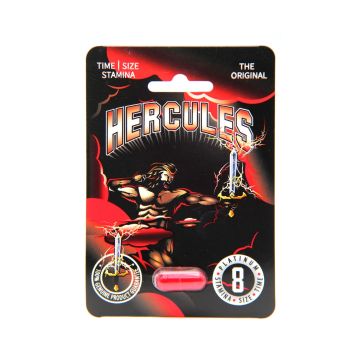 Hercules 1800 male enhancement red pill bottle front view