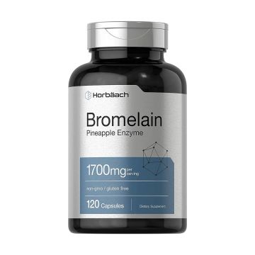 Horbaach Bromelain Pineapple Enzyme Capsules - Bottle Front