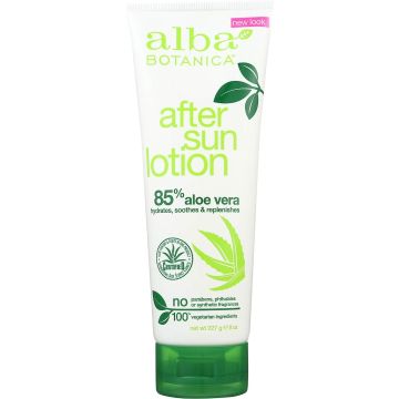 Hydrating After Sun Lotion %85 Aloe Vera 8 Oz