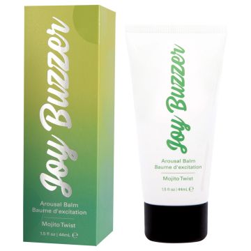 Jelique Joy Buzzer Arousal Balm Mojito Twist 1.5 oz. Vegan Friendly box