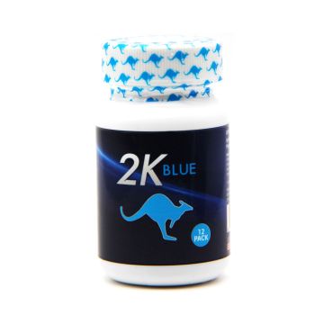 Kangaroo Blue Mega 3000 male enhancement tablets twelve count bottle