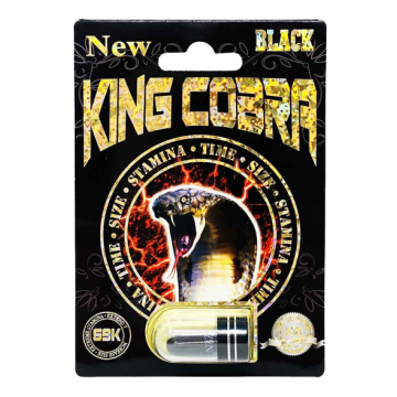 King Cobra Black 69K Male Enhancement for Men Pills Front 
